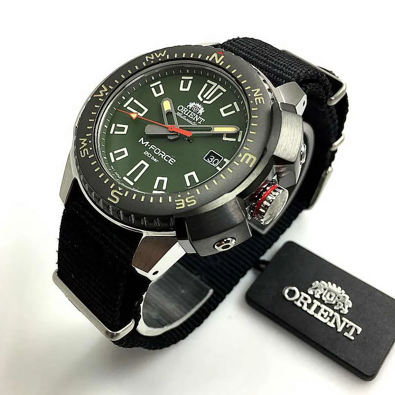 Orient M-Force Automatic Green Dial Watch For Men's  | RA-AC0N03E10B